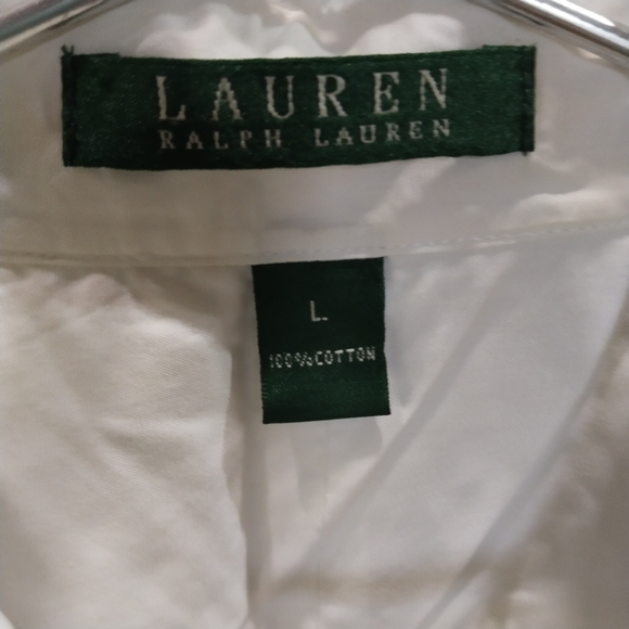 Ralph Lauren cotton shirt with ruffled collar - Picture 2 of 3